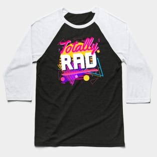 Totally Rad 80s Shapes Geometric Style Awesome Vintage Baseball T-Shirt